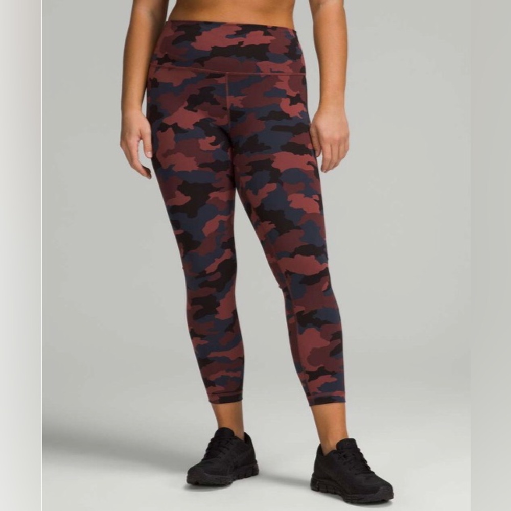Lululemon Wunder Train High-Rise Tight 25” Red